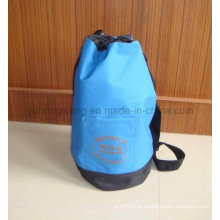 Publicidade Poliéster Round Duffer Drawstring Bag